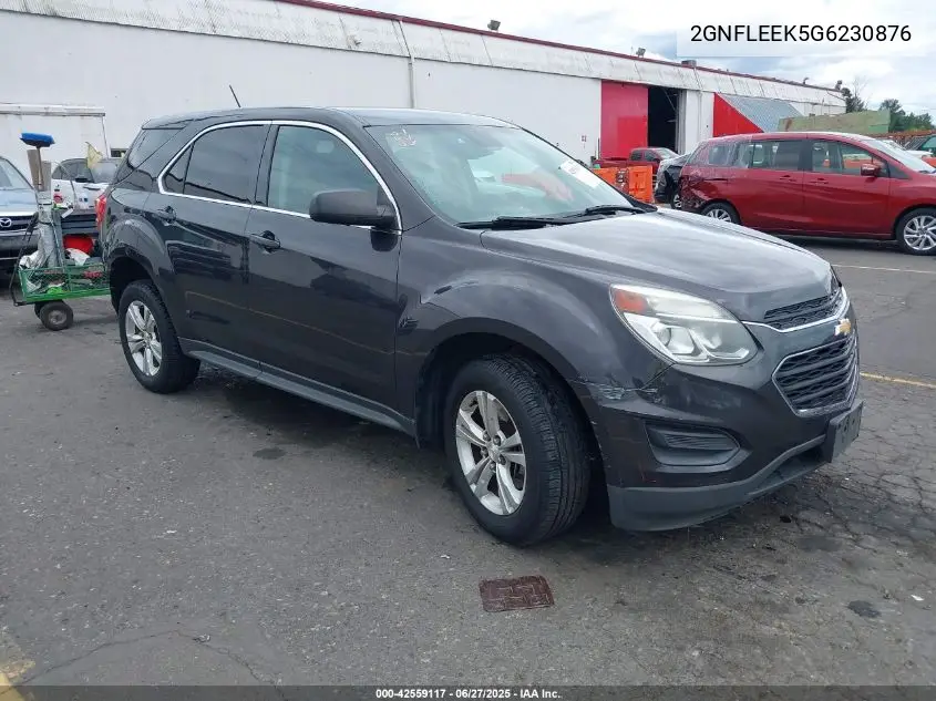 2016 Chevrolet Equinox Ls VIN: 2GNFLEEK5G6230876 Lot: 42559117