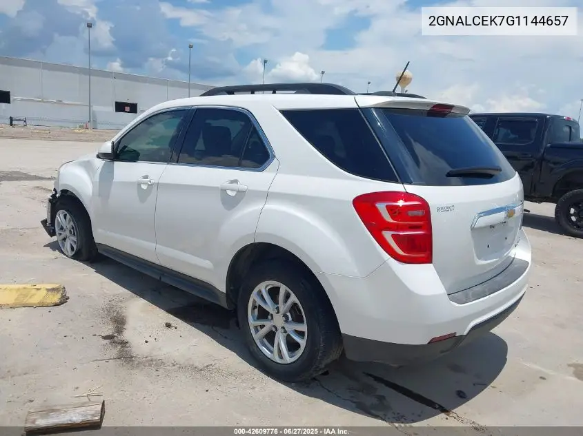 2016 Chevrolet Equinox Lt VIN: 2GNALCEK7G1144657 Lot: 42609776