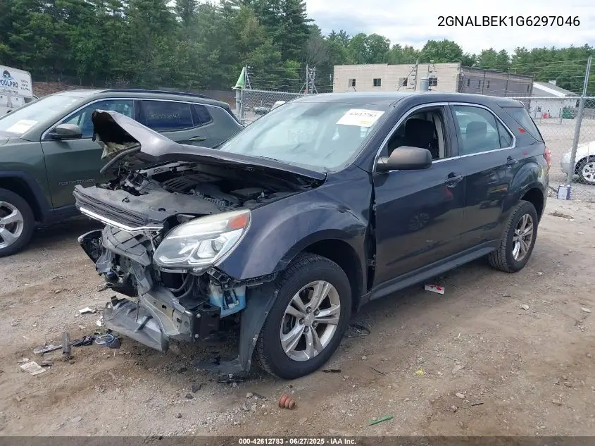 2016 Chevrolet Equinox Ls VIN: 2GNALBEK1G6297046 Lot: 42612783
