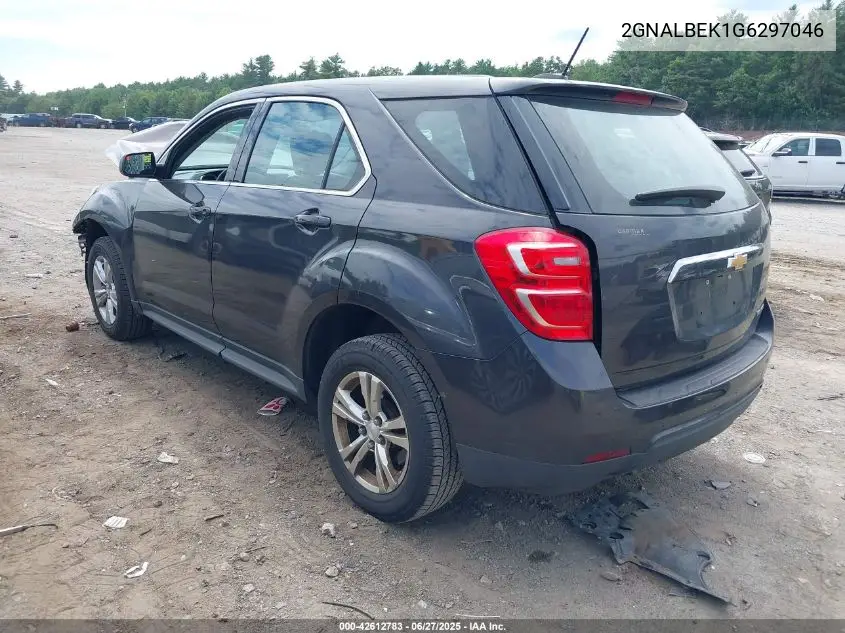2016 Chevrolet Equinox Ls VIN: 2GNALBEK1G6297046 Lot: 42612783