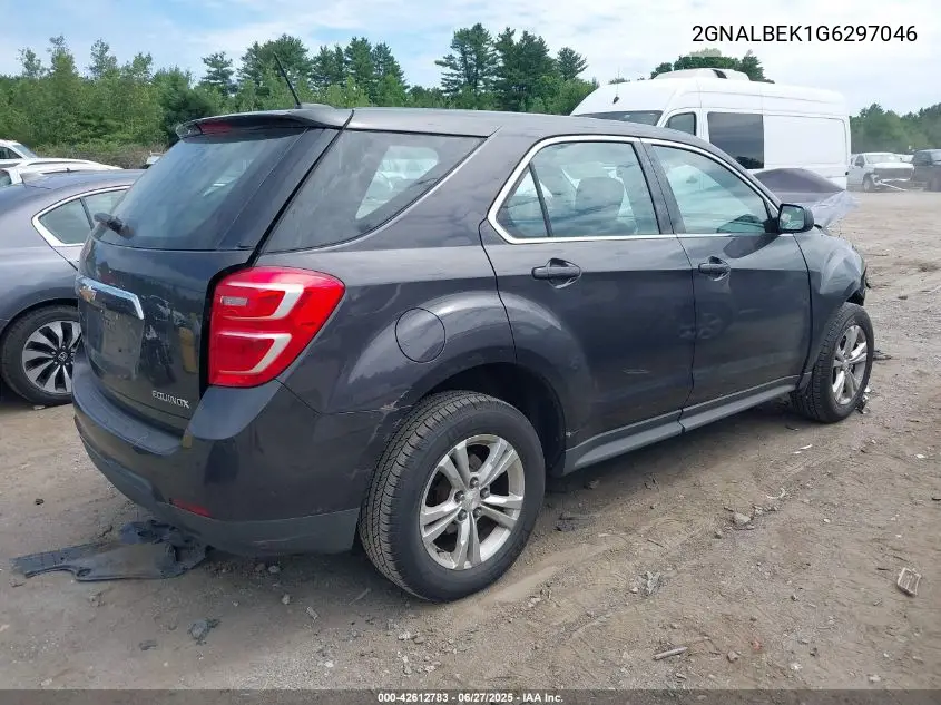 2016 Chevrolet Equinox Ls VIN: 2GNALBEK1G6297046 Lot: 42612783
