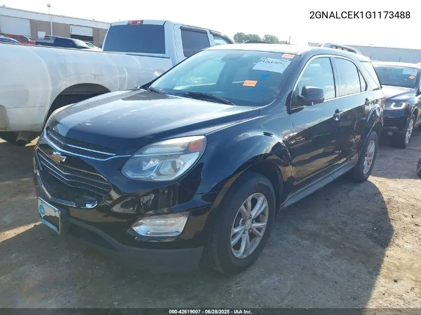 2016 Chevrolet Equinox Lt VIN: 2GNALCEK1G1173488 Lot: 42619007