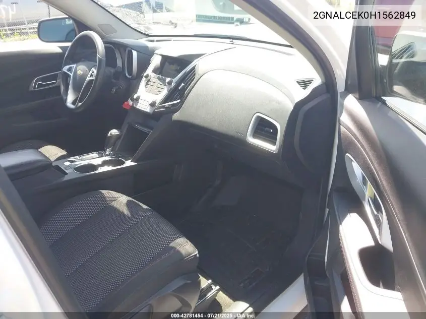 2017 Chevrolet Equinox Lt VIN: 2GNALCEK0H1562849 Lot: 42781454