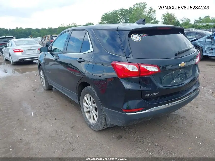2018 Chevrolet Equinox Lt VIN: 2GNAXJEV8J6234249 Lot: 42605648