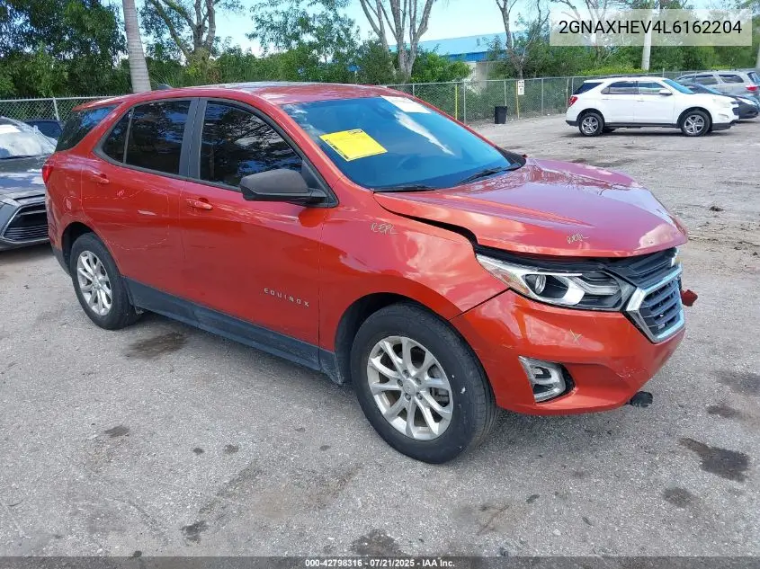 2020 Chevrolet Equinox Fwd Ls VIN: 2GNAXHEV4L6162204 Lot: 42798316