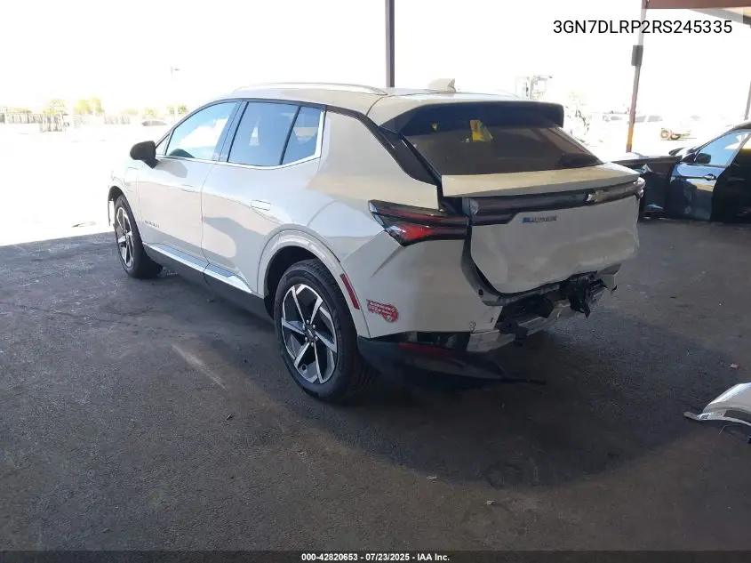 2024 Chevrolet Equinox Ev Lt VIN: 3GN7DLRP2RS245335 Lot: 42820653