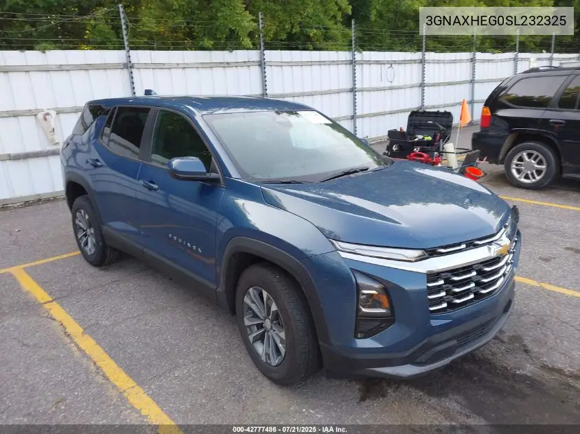 2025 Chevrolet Equinox Fwd Lt VIN: 3GNAXHEG0SL232325 Lot: 42777486