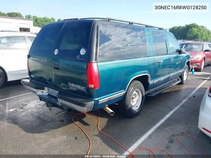 1998 Chevrolet Suburban 1500 VIN: 3GNEC16R8WG128250 Lot: 42198903