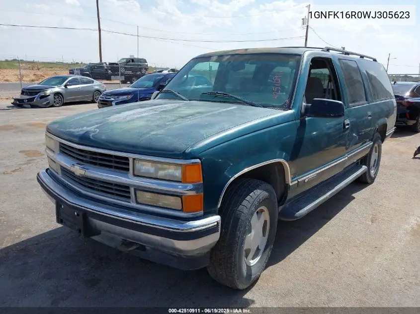 1998 Chevrolet Suburban 1500 VIN: 1GNFK16R0WJ305623 Lot: 42510911