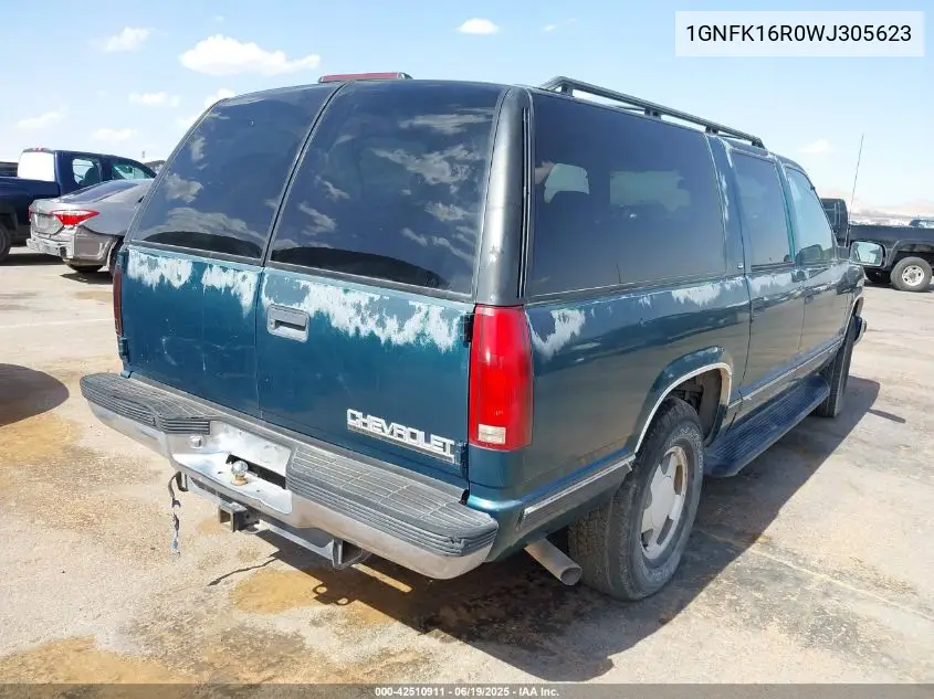 1998 Chevrolet Suburban 1500 VIN: 1GNFK16R0WJ305623 Lot: 42510911