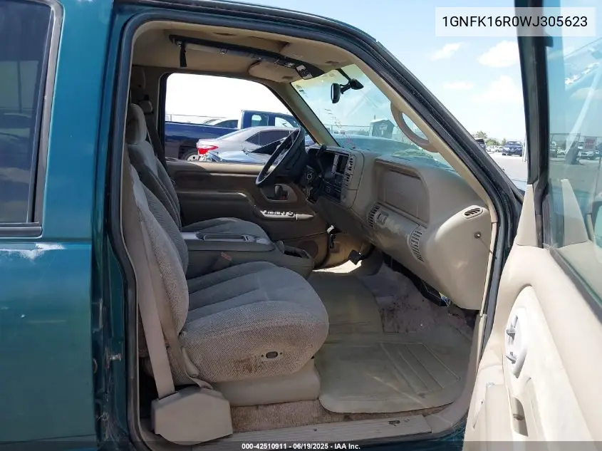 1998 Chevrolet Suburban 1500 VIN: 1GNFK16R0WJ305623 Lot: 42510911