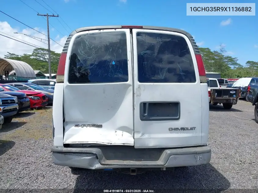 1999 Chevrolet Express VIN: 1GCHG35R9X1136882 Lot: 41916074