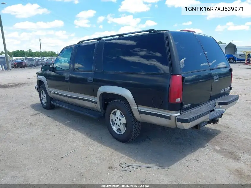 1999 Chevrolet Suburban 1500 Lt VIN: 1GNFK16R7XJ539971 Lot: 42189581