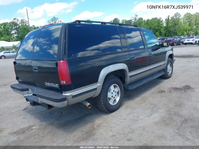 1999 Chevrolet Suburban 1500 Lt VIN: 1GNFK16R7XJ539971 Lot: 42189581