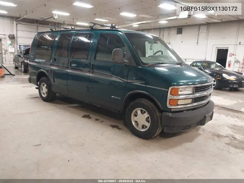 1999 Chevrolet Express Van VIN: 1GBFG15R3X1130172 Lot: 42198857