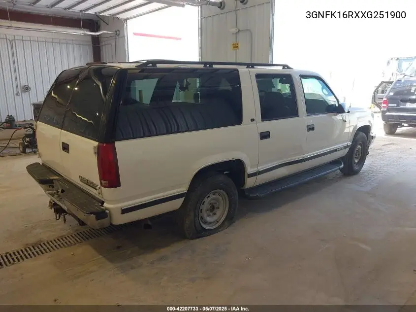 1999 Chevrolet Suburban 1500 Lt VIN: 3GNFK16RXXG251900 Lot: 42207733