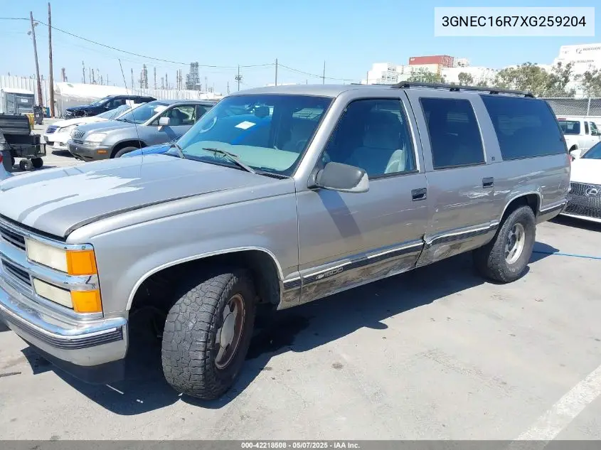 1999 Chevrolet Suburban 1500 Lt VIN: 3GNEC16R7XG259204 Lot: 42218508