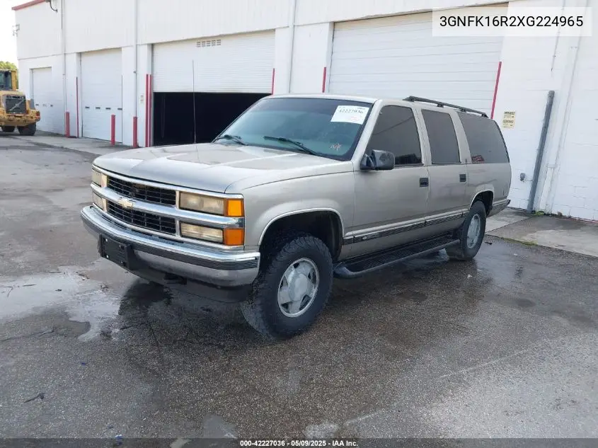 1999 Chevrolet Suburban 1500 Lt VIN: 3GNFK16R2XG224965 Lot: 42227036