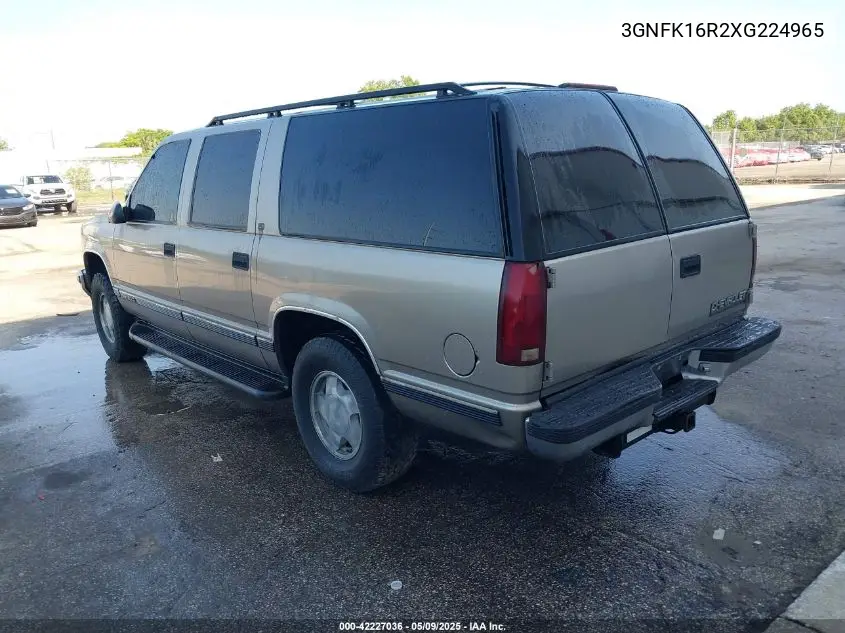 1999 Chevrolet Suburban 1500 Lt VIN: 3GNFK16R2XG224965 Lot: 42227036