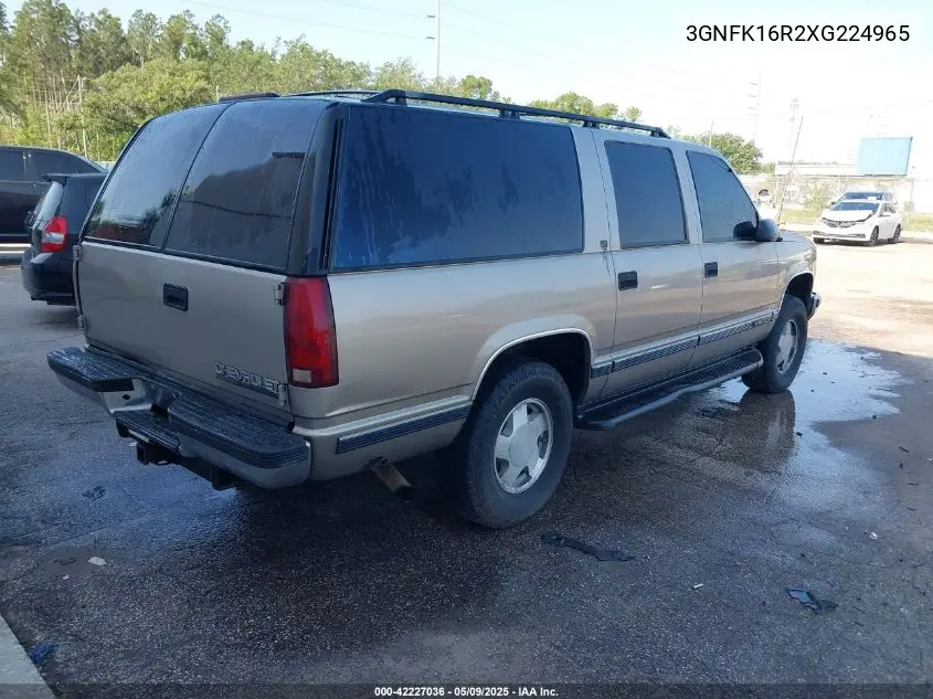 1999 Chevrolet Suburban 1500 Lt VIN: 3GNFK16R2XG224965 Lot: 42227036