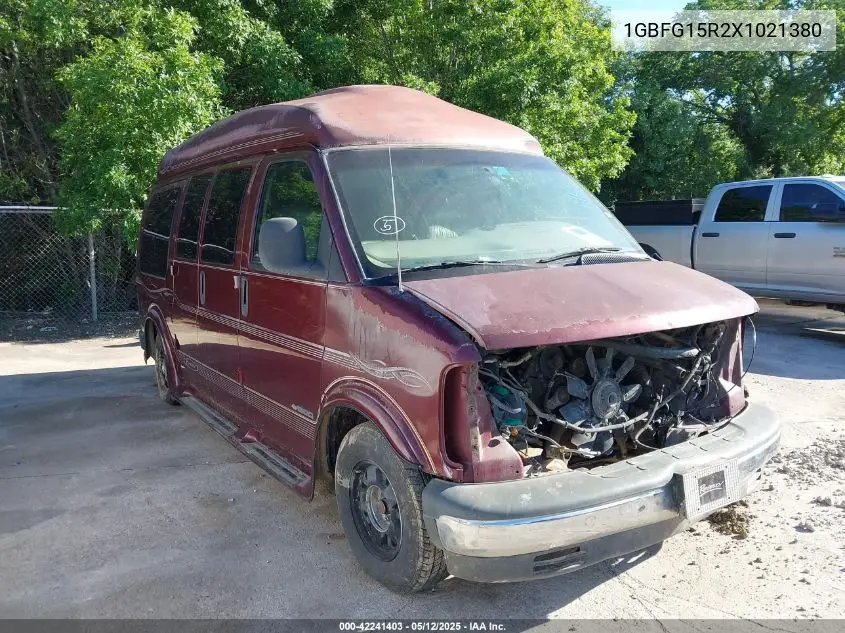 1999 Chevrolet Express G1500 VIN: 1GBFG15R2X1021380 Lot: 42241403