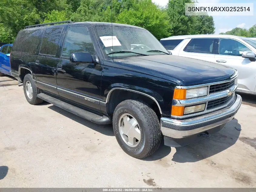 1999 Chevrolet Suburban 1500 Lt VIN: 3GNFK16RXXG252514 Lot: 42439352