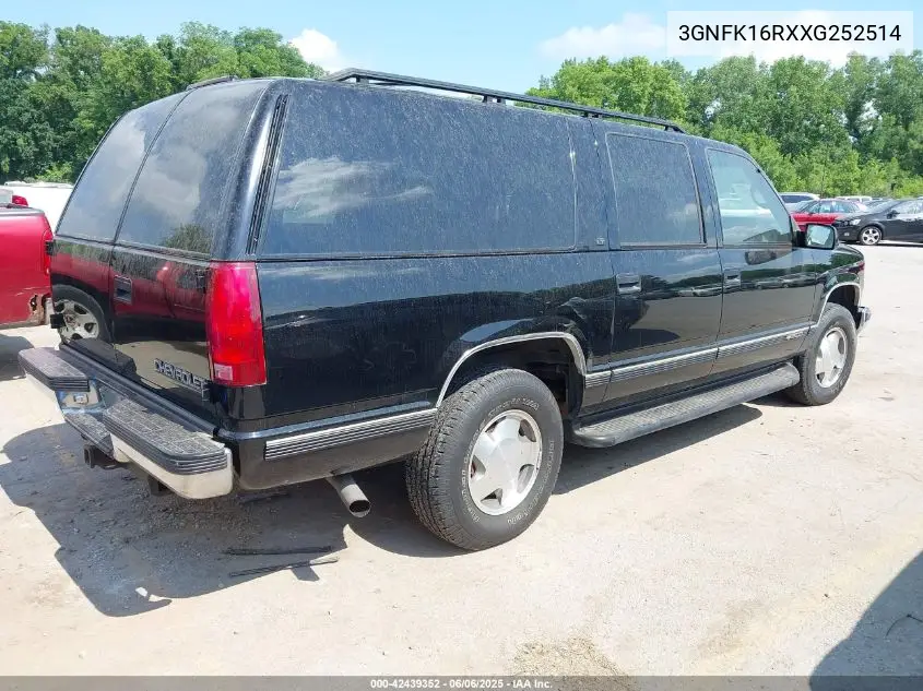 1999 Chevrolet Suburban 1500 Lt VIN: 3GNFK16RXXG252514 Lot: 42439352