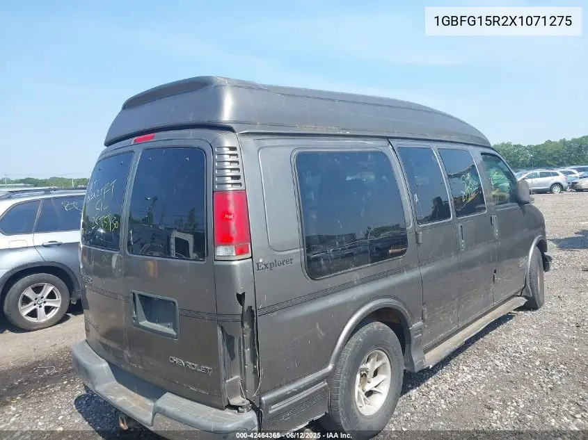 1999 Chevrolet Express VIN: 1GBFG15R2X1071275 Lot: 42464365