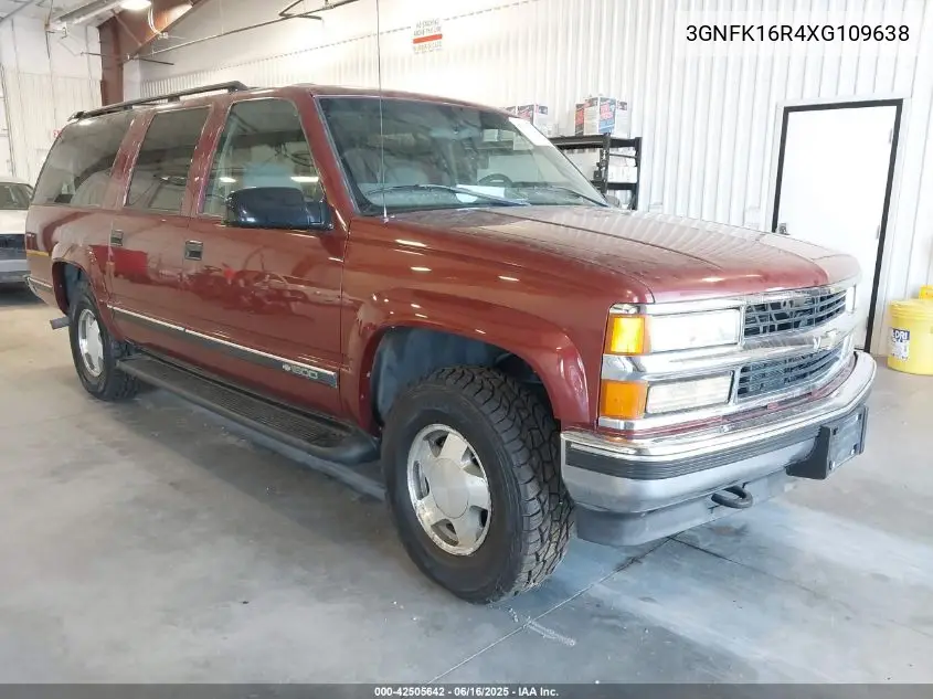1999 Chevrolet Suburban 1500 Lt VIN: 3GNFK16R4XG109638 Lot: 42505642