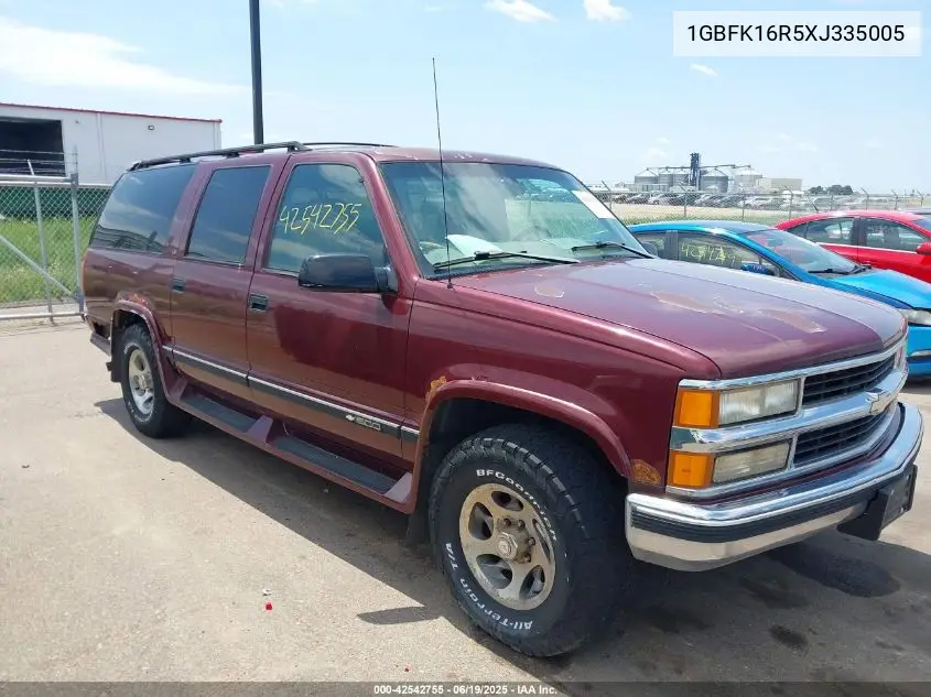 1999 Chevrolet Suburban 1500 VIN: 1GBFK16R5XJ335005 Lot: 42542755