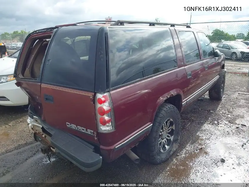 1999 Chevrolet Suburban 1500 Lt VIN: 1GNFK16R1XJ302411 Lot: 42547469