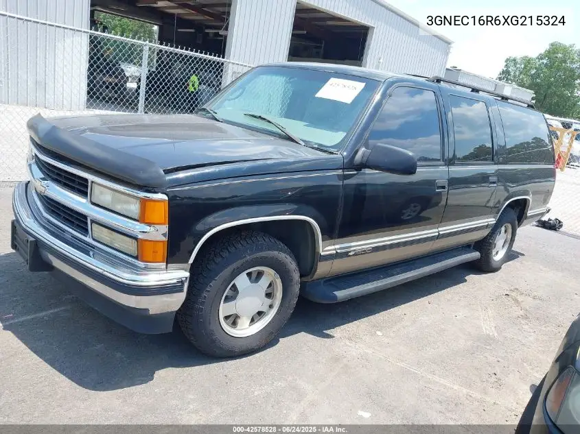 1999 Chevrolet Suburban 1500 Lt VIN: 3GNEC16R6XG215324 Lot: 42578528