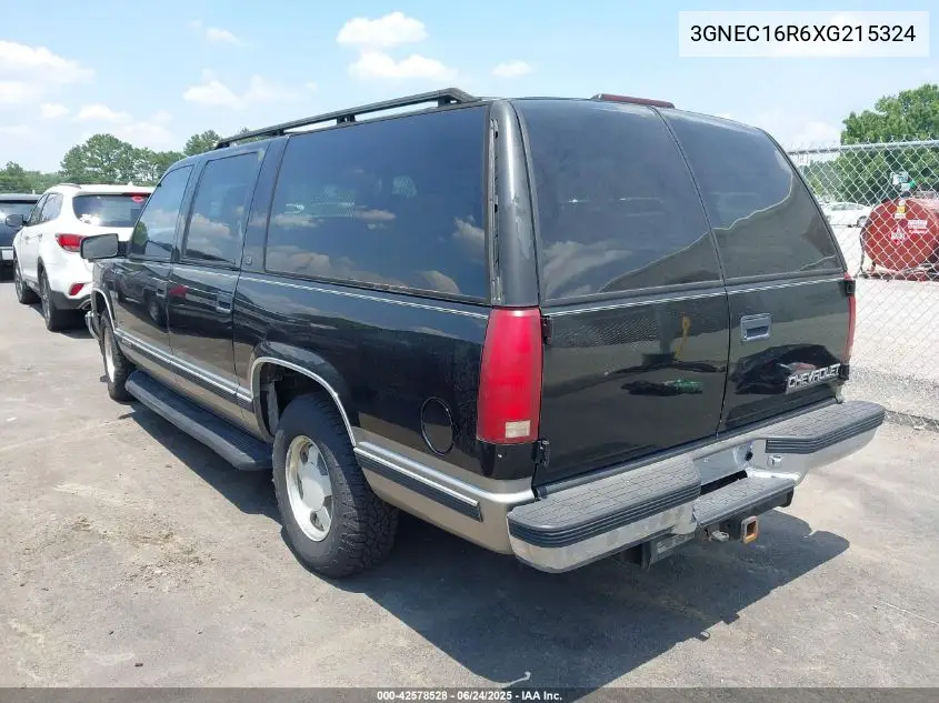 1999 Chevrolet Suburban 1500 Lt VIN: 3GNEC16R6XG215324 Lot: 42578528