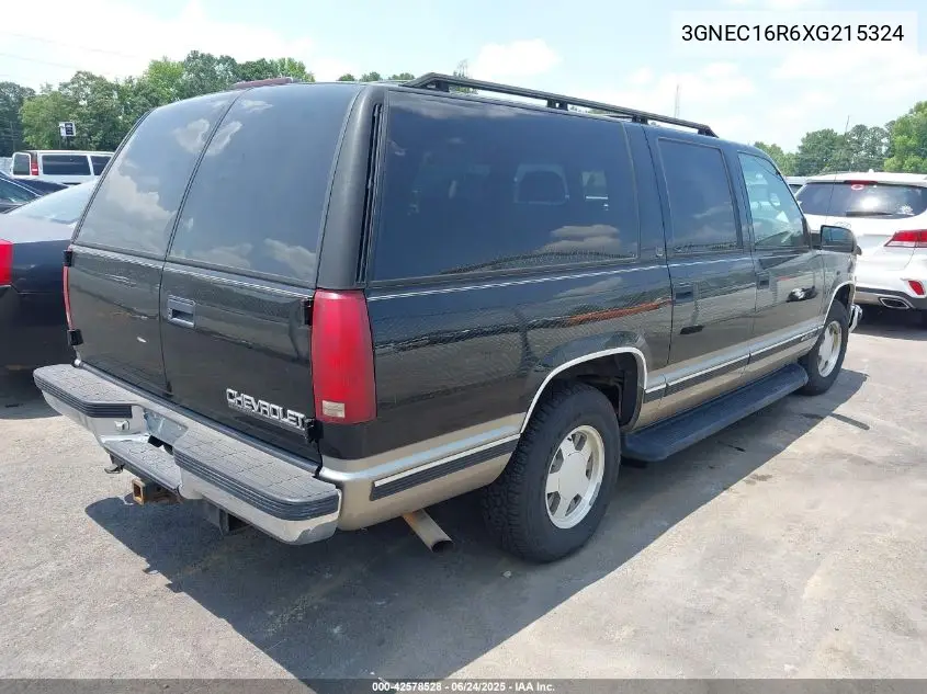 1999 Chevrolet Suburban 1500 Lt VIN: 3GNEC16R6XG215324 Lot: 42578528