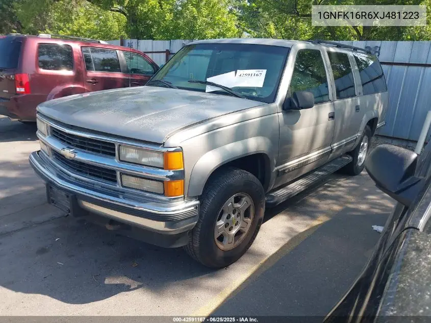 1999 Chevrolet Suburban 1500 Lt VIN: 1GNFK16R6XJ481223 Lot: 42591167