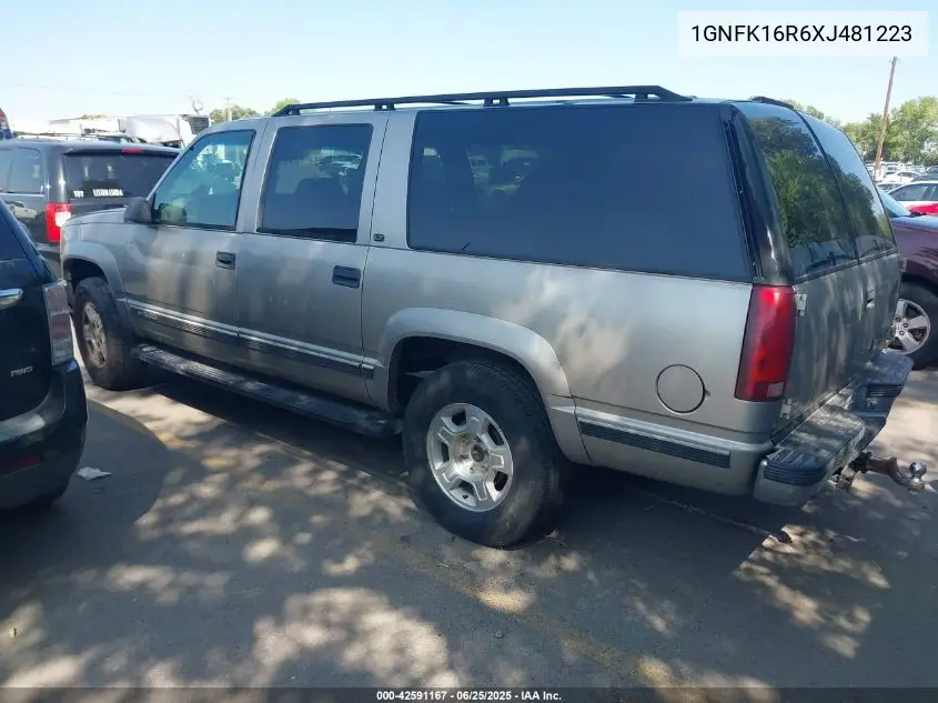 1999 Chevrolet Suburban 1500 Lt VIN: 1GNFK16R6XJ481223 Lot: 42591167