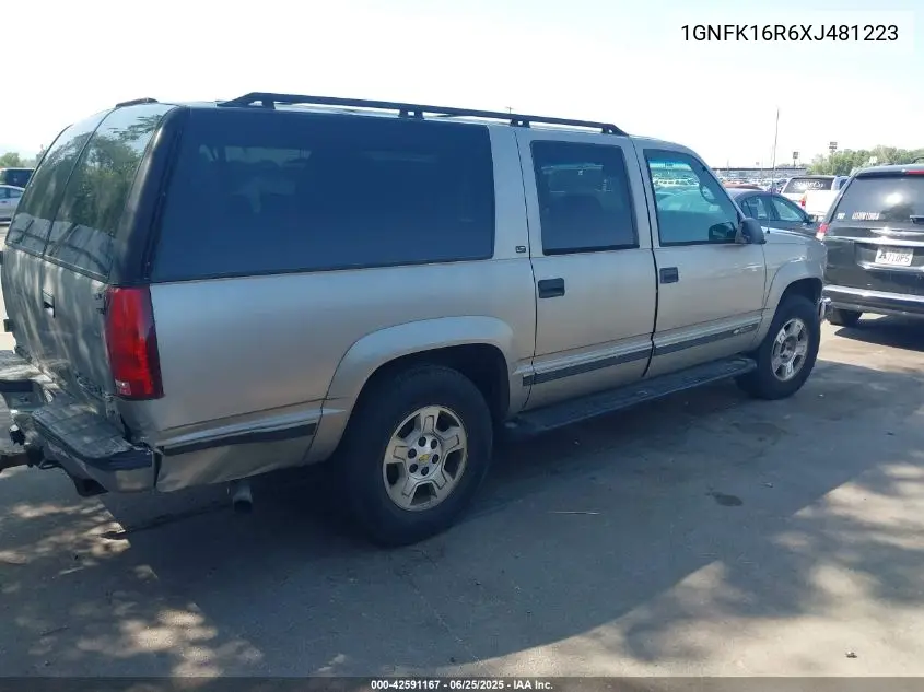 1999 Chevrolet Suburban 1500 Lt VIN: 1GNFK16R6XJ481223 Lot: 42591167