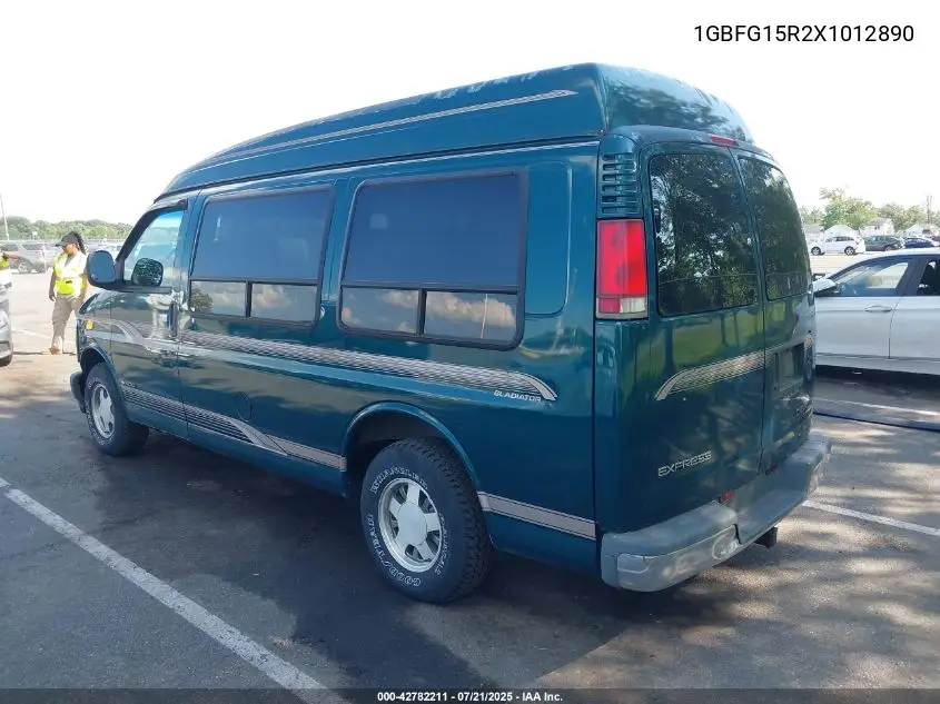 1999 Chevrolet Express VIN: 1GBFG15R2X1012890 Lot: 42782211