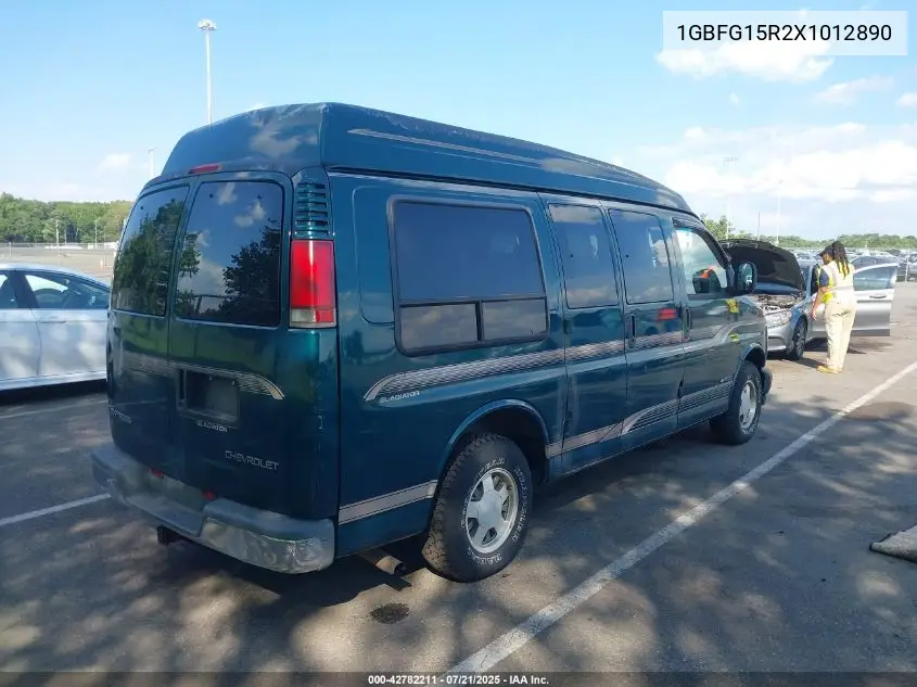 1999 Chevrolet Express VIN: 1GBFG15R2X1012890 Lot: 42782211