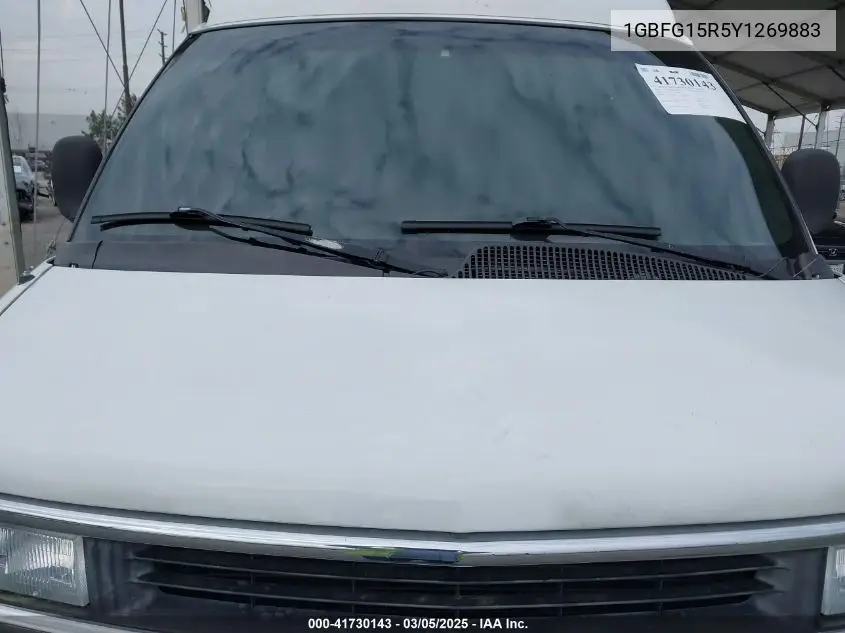 2000 Chevrolet Express Upfitter Pk. VIN: 1GBFG15R5Y1269883 Lot: 41730143