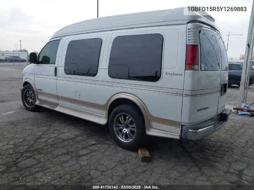 2000 Chevrolet Express Upfitter Pk. VIN: 1GBFG15R5Y1269883 Lot: 41730143