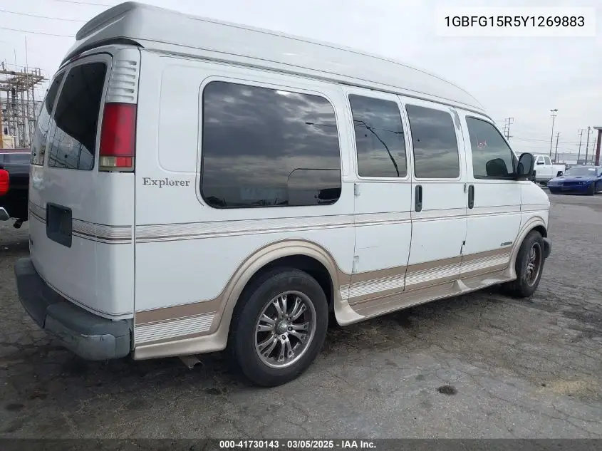 2000 Chevrolet Express Upfitter Pk. VIN: 1GBFG15R5Y1269883 Lot: 41730143
