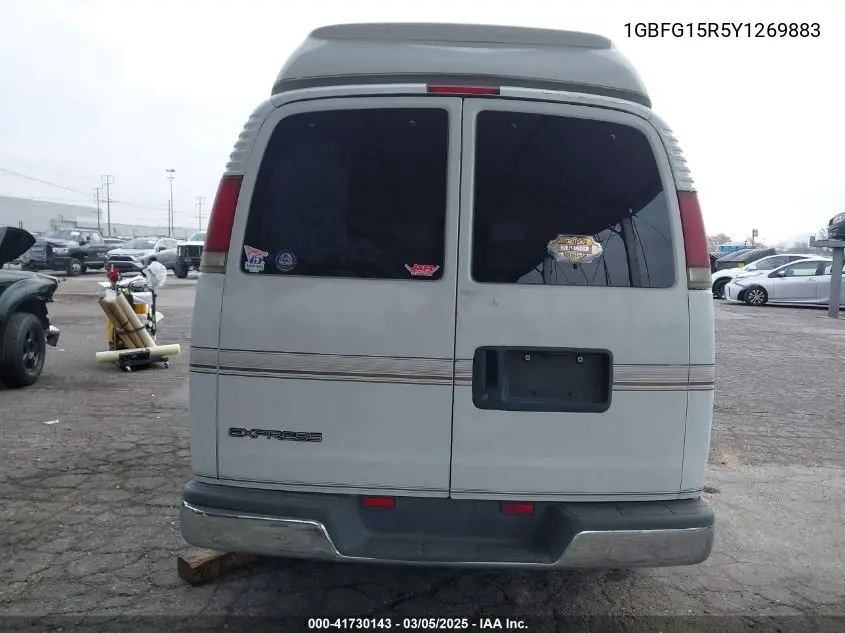 2000 Chevrolet Express Upfitter Pk. VIN: 1GBFG15R5Y1269883 Lot: 41730143