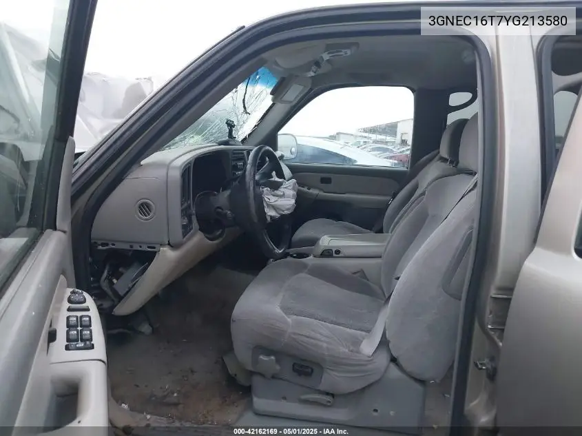 2000 Chevrolet Suburban 1500 Ls VIN: 3GNEC16T7YG213580 Lot: 42162169