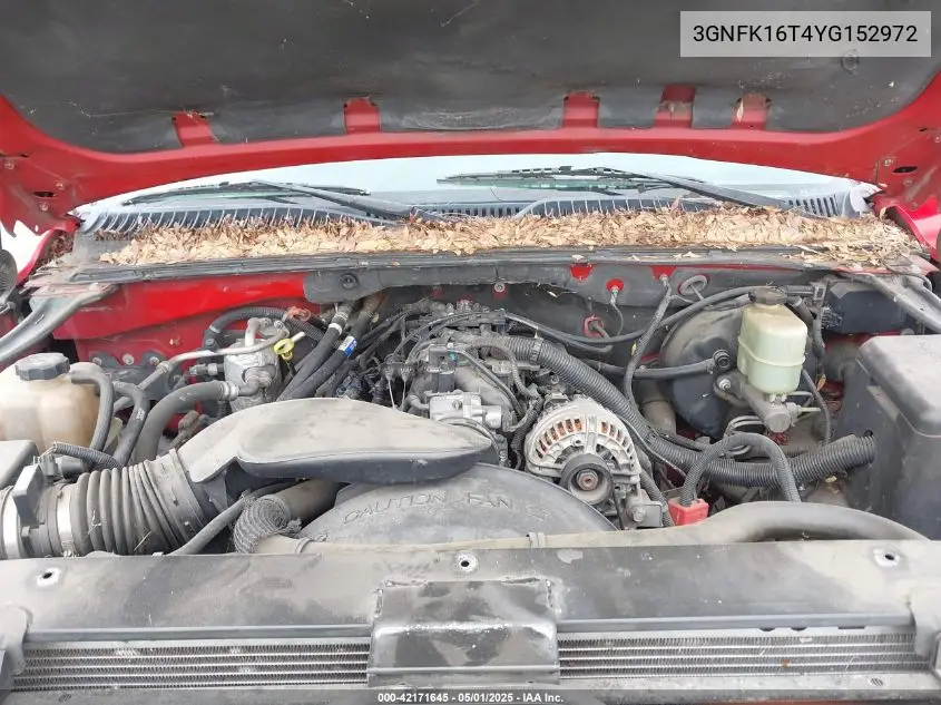 2000 Chevrolet Suburban 1500 Ls VIN: 3GNFK16T4YG152972 Lot: 42171645