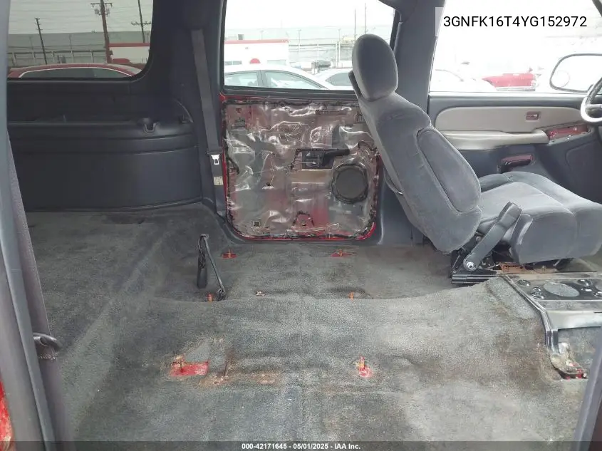 2000 Chevrolet Suburban 1500 Ls VIN: 3GNFK16T4YG152972 Lot: 42171645