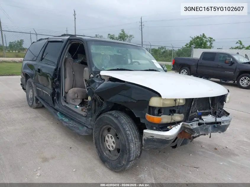 2000 Chevrolet Suburban 1500 Ls VIN: 3GNEC16T5YG102607 Lot: 42203410