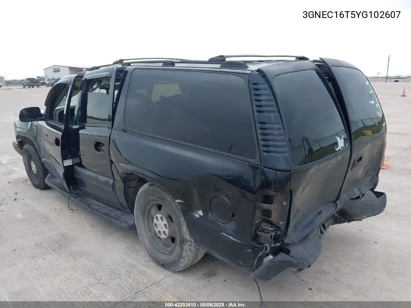 2000 Chevrolet Suburban 1500 Ls VIN: 3GNEC16T5YG102607 Lot: 42203410