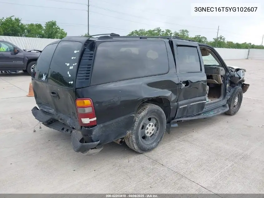 2000 Chevrolet Suburban 1500 Ls VIN: 3GNEC16T5YG102607 Lot: 42203410