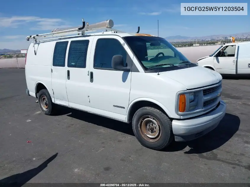 2000 Chevrolet Express VIN: 1GCFG25W5Y1203504 Lot: 42250704